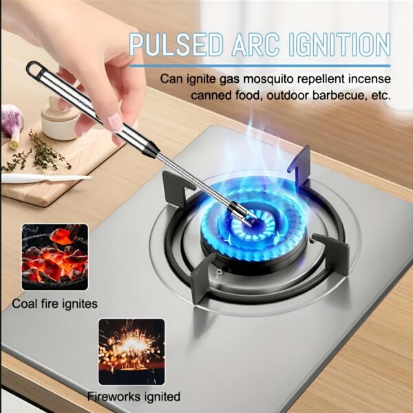 USB Rechargeable Electric Arc Lighter - 170mAh Lithium Battery, Iron Construction, Portable Flameless Windproof Lighter with ≤36V Operating Voltage for Indoor and Outdoor Use